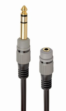 GEMBIRD 6.35 mm to 3.5 mm audio adapter kábel, 0.2 m A-63M35F-0.2M