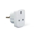   GEMBIRD AC power adapter, UK socket to EU Schuko plug, 7.5 A A-AC-UKEU-001