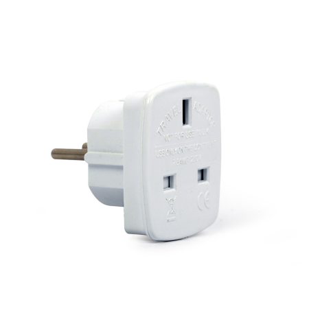 GEMBIRD AC power adapter, UK socket to EU Schuko plug, 7.5 A A-AC-UKEU-001