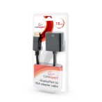   GEMBIRD DisplayPort to VGA adapter kábel, fekete, bliszter AB-DPM-VGAF-02