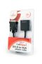   GEMBIRD DVI-D to VGA adapter kábel, fekete, bliszter AB-DVID-VGAF-01