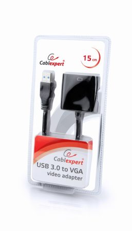 GEMBIRD AB-U3M-VGAF-01 USB3 to VGA video adapter, black, blister