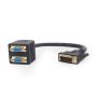   GEMBIRD A-DVI-2VGA-01 Passive DVI-I male to dual VGA female splitter cable, 0.3 m, black