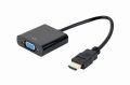   GEMBIRD A-HDMI-VGA-04 HDMI to VGA adapter cable, single port, black