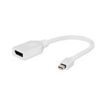   GEMBIRD Mini DisplayPort / Male - Displayport / Female kábel 16cm, fehér A-mDPM-DPF-001-W