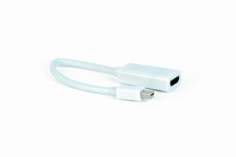 GEMBIRD Mini DisplayPort / M to HDMI / F kábel 15 cm, fehér A-mDPM-HDMIF-02-W