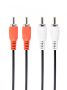 GEMBIRD RCA sztereo audio kábel, 1.8 m CCA-2R2R-6