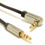   GEMBIRD Right angle 3.5 mm sztereo audio kábel, 1.8 m CCAP-444L-6