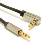   GEMBIRD Right angle 3.5 mm sztereo audio kábel, 1.8 m CCAP-444L-6