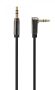   GEMBIRD 3.5 mm sztereo audio jack kábel, derékszögu csatlakozóval, 1 méteres, műanyag cs CCAPB-444L-1M