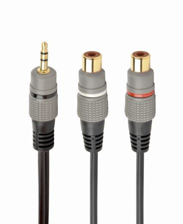 GEMBIRD CCAP-RCAM2F-0.2M Premium RCA (M) to 2x RCA (F) splitter cable, 0.2 m