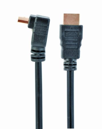 GEMBIRD CC-HDMI490-10 HDMI High speed 90 fokos apa - apa csatlakozójú kábel, aranyozott csatlakozók,