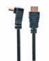   GEMBIRD HDMI High speed 90 fokos apa -apa csatlakozójú kábel, aranyozott YYCC-HDMI490-15