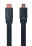   GEMBIRD CC-HDMI4F-10 HDMI male-male flat cable, 3 m, black color