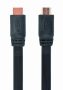   GEMBIRD CC-HDMI4F-1M HDMI male-male flat cable, 1 m, black color