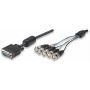 VGA-RGB kábel HD 15M/ 5 x BNC 1.8m 307284
