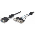 VGA-RGB kábel HD 15M/ 5 x BNC 1.8m 307284
