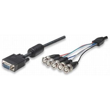 VGA-RGB kábel HD 15M/ 5 x BNC 1.8m 307284
