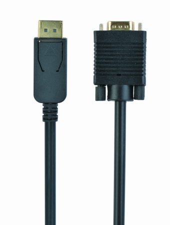 GEMBIRD DisplayPort to VGA adapter kábel, fekete, 1.8 m CCP-DPM-VGAM-6