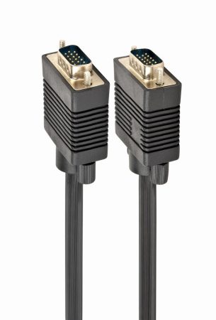 GEMBIRD Premium VGA HD15M/HD15M dual-shielded w/2*ferrite core 20M kábel, fekete színű CC-PPVGA-20M-B