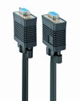   GEMBIRD Premium VGA hosszabbító HD15M/HD15F dual-shielded w/ 2*ferrite 6ft kábel, fekete CC-PPVGAX-6B