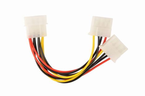 GEMBIRD Y tápkábel 5,25" male - 2x5,25"  female MOLEX (CC-PSU-1) CC-PSU-1