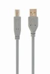   GEMBIRD CCP-USB2-AMBM-6G USB 2.0 A-plug B-plug 6ft cable, grey color