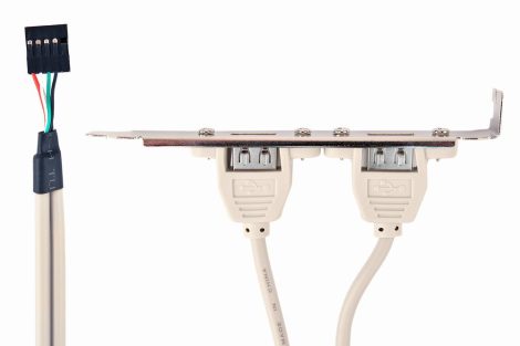 GEMBIRD Dual USB Receptacles on bracket CCUSBRECEPTACLE