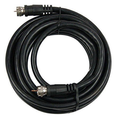 GEMBIRD RG6 coaxial antenna kábel with F-csatlakozók, 1.5 m, fekete CCV-RG6-1.5M
