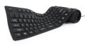   GEMBIRD KB-109F-B Flexible keyboard, USB, OTG adapter, black color, US layout
