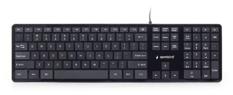 GEMBIRD KB-MCH-02 Chocolate Keyboard, US layout, black