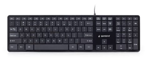 GEMBIRD Chocolate Keyboard, US layout, fekete KB-MCH-02