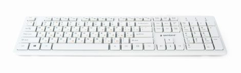 GEMBIRD Multimedia 'chocolate' keyboard, USB, RU layout, fehér KB-MCH-03-W-RU