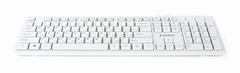 GEMBIRD KB-MCH-03-W-RU Multimedia 'chocolate' keyboard, USB, RU layout, white