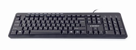 GEMBIRD KB-UM-106-RU Multimedia keyboard, USB, RU layout, black