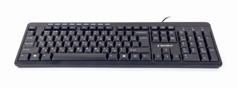 GEMBIRD Multimedia keyboard, USB, RU layout, fekete KB-UM-106-RU