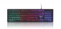   GEMBIRD KB-UML-01 Rainbow' backlight multimedia keyboard, black, US layout