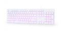   GEMBIRD 3-színű backlight multimedia keyboard, fehér, RU layout KB-UML3-01-W-RU