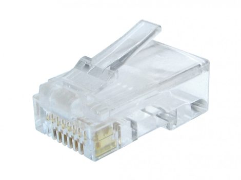 GEMBIRD LC-8P8C-002/100 Modular plug 8P8C for solid CAT6 LAN cable, 100 pcs per polybag
