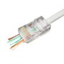   GEMBIRD Universal pass-through modular UTP plug 8P8C, 100 db per zacskó LC-PTU-01/100