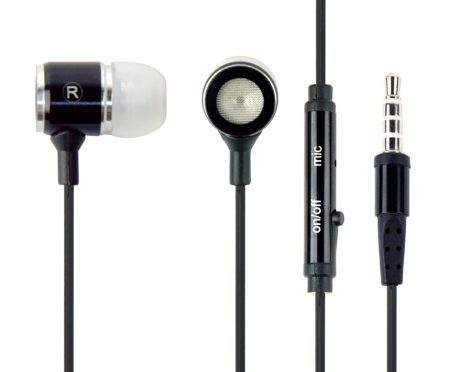 GEMBIRD MHS-EP-001 Metal earphones with microphone, black