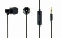   GEMBIRD Metal earphones with microphone, 'Paris', fekete 4pin MHS-EP-CDG-B