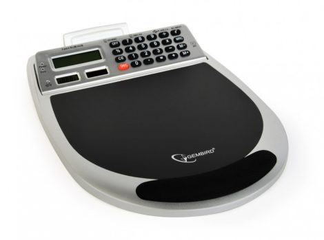 GEMBIRD MP-UC1 USB combo mouse pad with a built-in 3port hub, memory card reader, calculator and thermometer