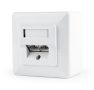 GEMBIRD CAT6 STP 2-port wall mount face plate MWS-2S6-01