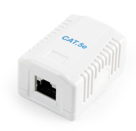 GEMBIRD CAT5E FTP single port surface mount box NCAC-1F5E-01