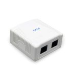 GEMBIRD CAT6 UTP 2-port surface mount box NCAC-2U6-01