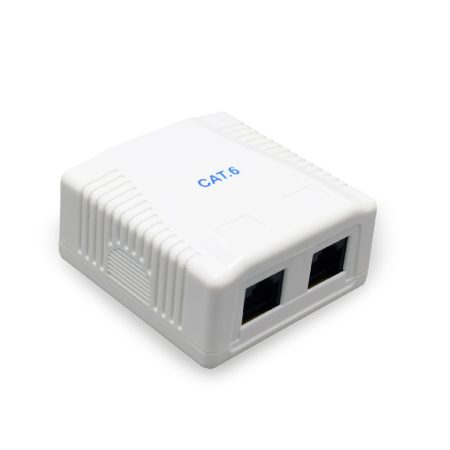 GEMBIRD CAT6 UTP 2-port surface mount box NCAC-2U6-01