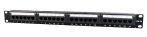  GEMBIRD Cat.5E 24 port patch panel with rear kábel management NPP-C524CM-001