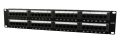   GEMBIRD Cat.5E 48 port patch panel with rear kábel management NPP-C548CM-001