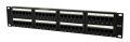   GEMBIRD Cat.6 48 port patch panel with rear kábel management NPP-C648CM-001